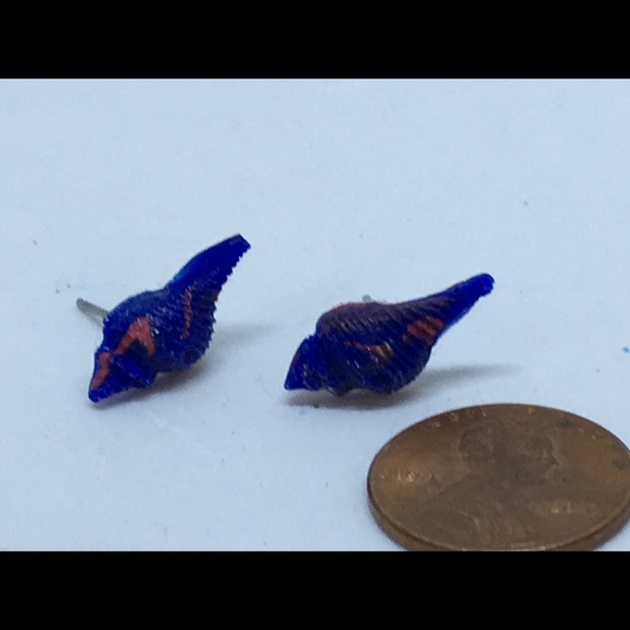 Unique Handmade Polymer Clay Sea Shell Earrings - Picture 8 of 8